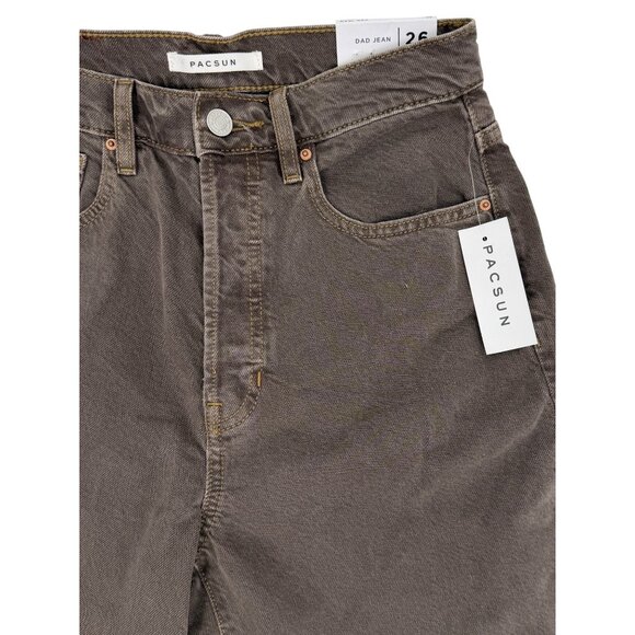 NWT PacSun Dad Jean Straight Leg Moss Green Jeans 26 | Skater Grunge Streetwear - Picture 4 of 16